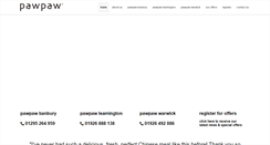 Desktop Screenshot of pawpawtakeawayrestaurant.co.uk